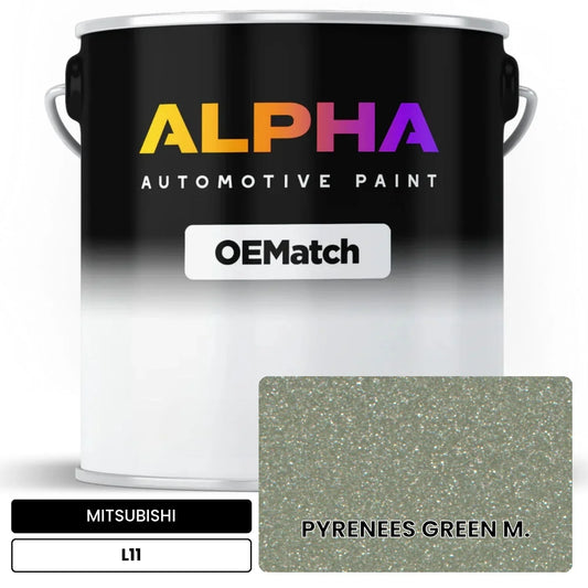MITSUBISHI PYRENEES GREEN M. L11 OEMatch Basecoat