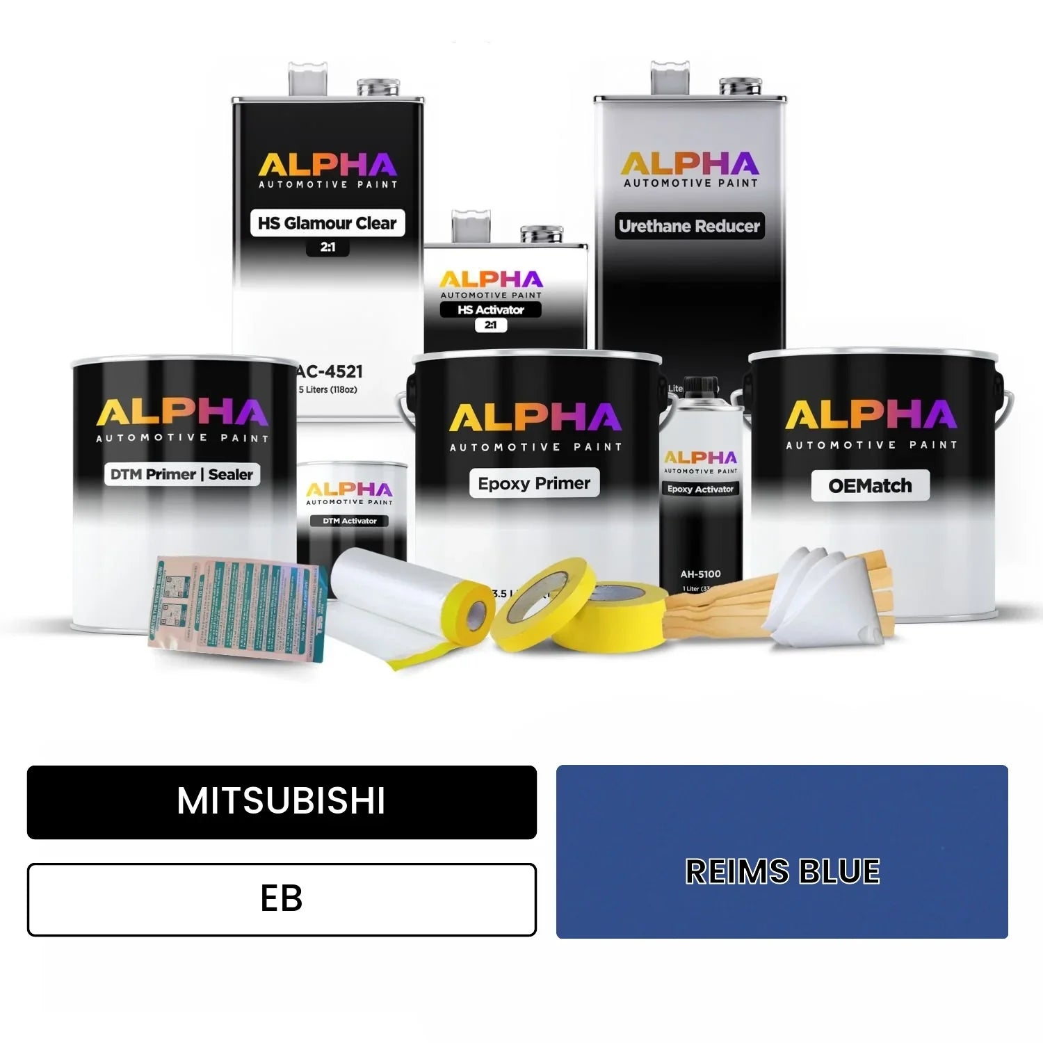 MITSUBISHI REIMS BLUE EB OEMatch Vehicle Paint Kit