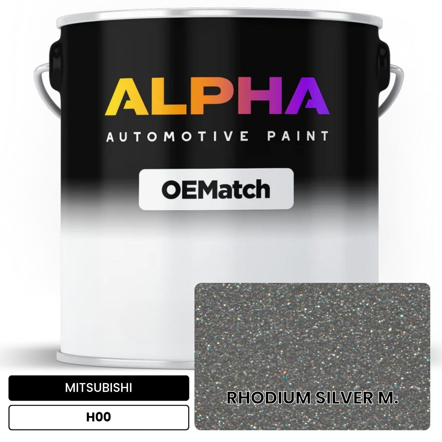 MITSUBISHI RHODIUM SILVER M. H00 OEMatch Basecoat