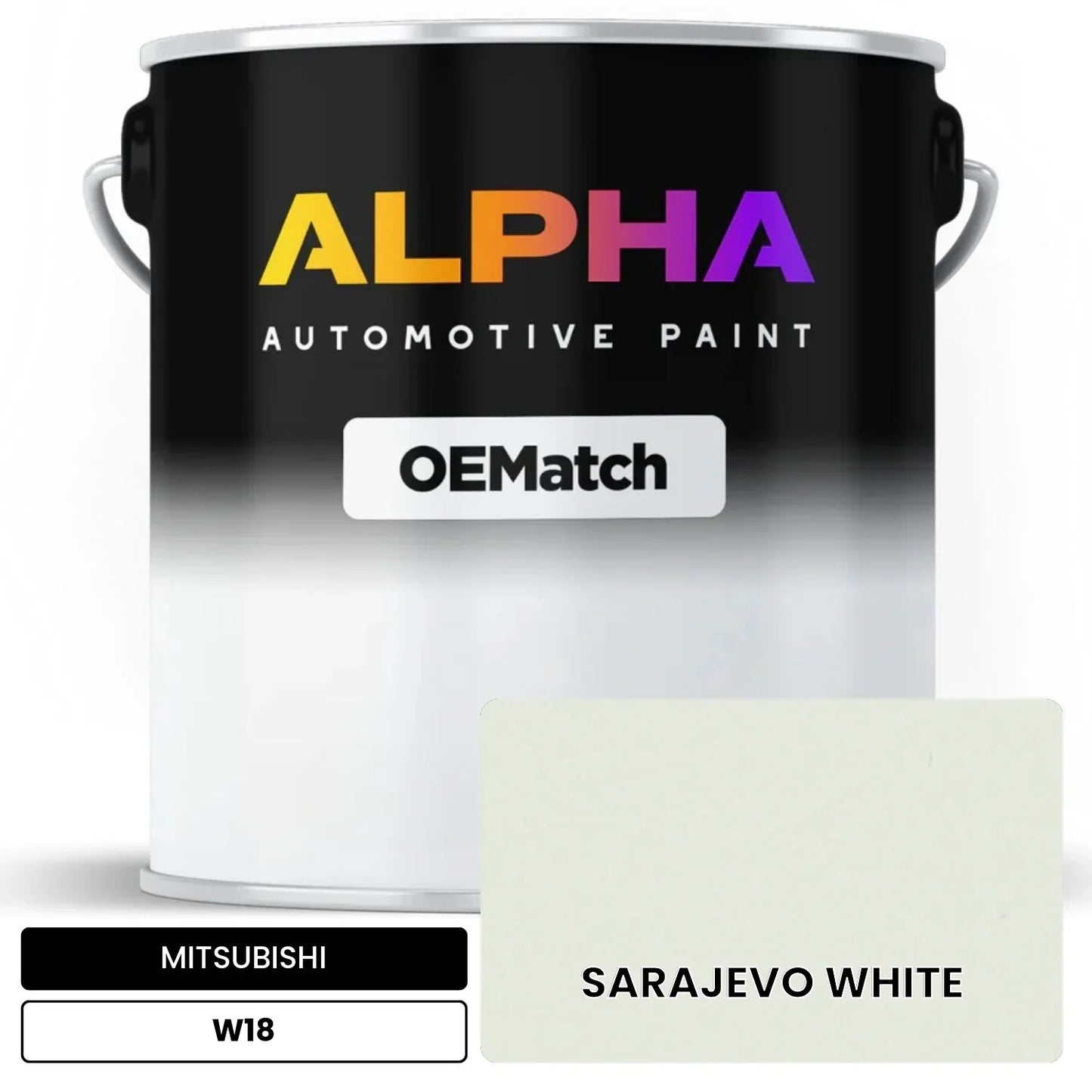 MITSUBISHI SARAJEVO WHITE W18 OEMatch Basecoat