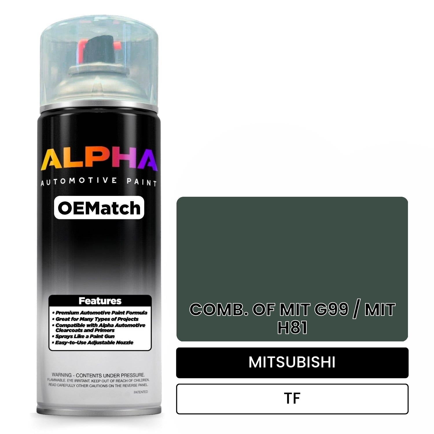 MITSUBISHI COMB. OF MIT G99 / MIT H81 TF OEMatch Spraycan