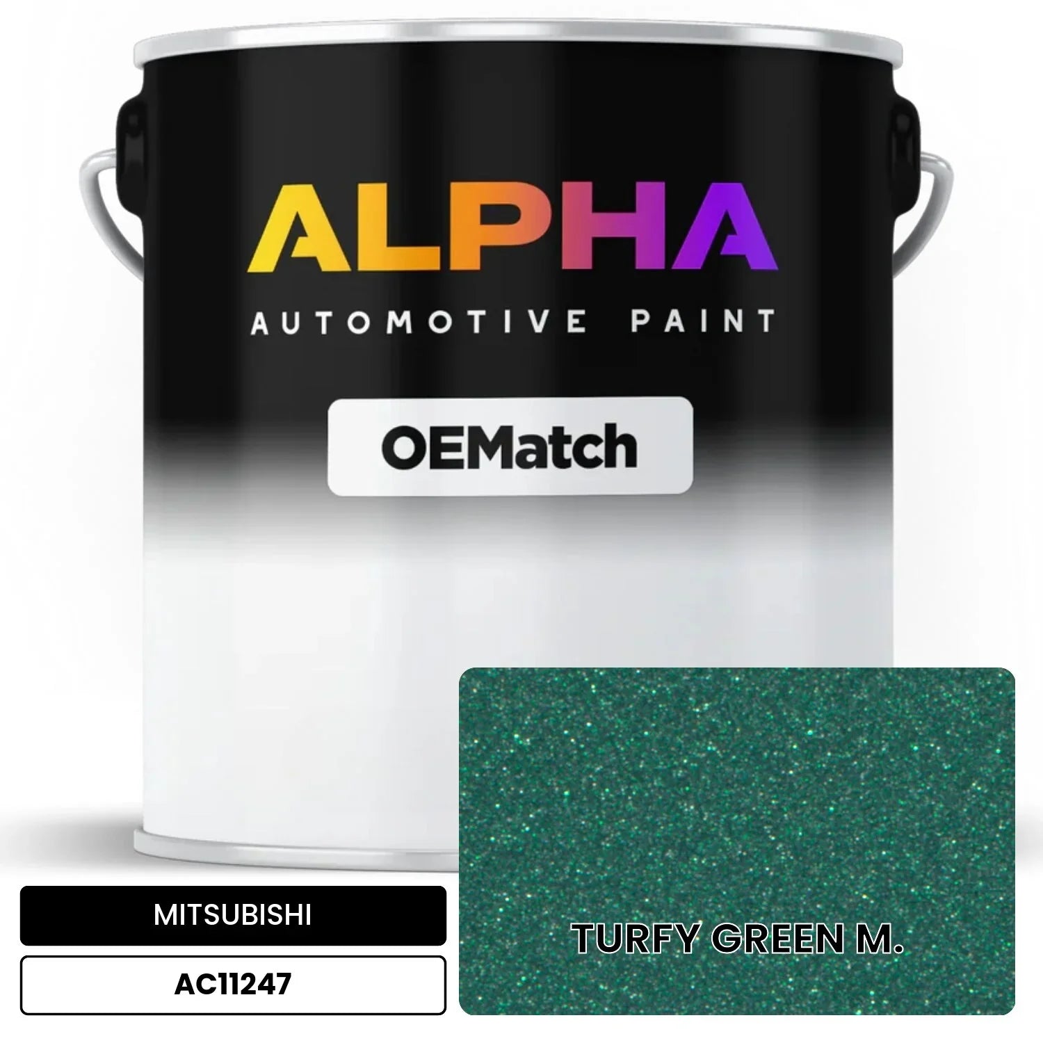 MITSUBISHI TURFY GREEN M. AC11247 OEMatch Basecoat