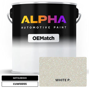 MITSUBISHI WHITE P. CUW10055 | OEMatch Automotive Basecoat