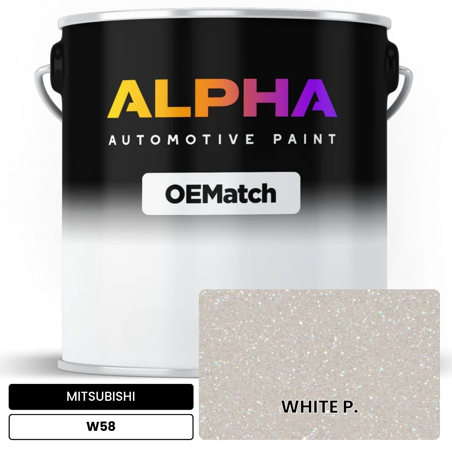 MITSUBISHI WHITE P. W58 OEMatch Basecoat