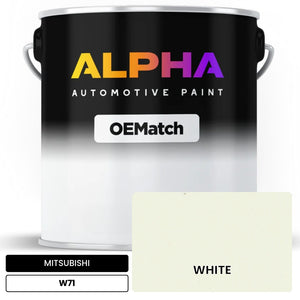 MITSUBISHI WHITE W71 | OEMatch Automotive Basecoat