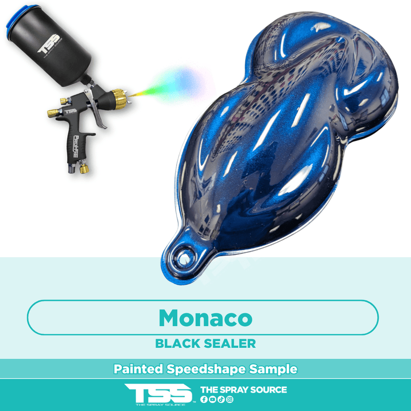 Monaco Candy Pearl Pre-Sprayed Speedshape Paint Sample (Black Ground Coat) - The Spray Source - Tamco Paint