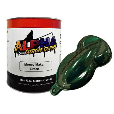 Money Maker Green Paint Basecoat - The Spray Source - Alpha Pigments