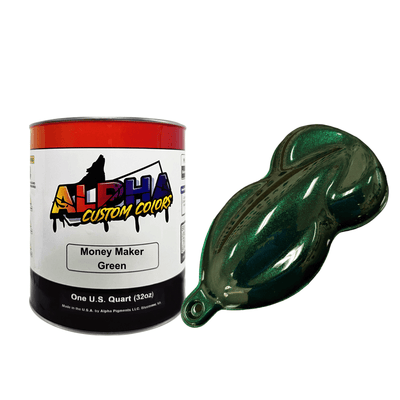 Money Maker Green Paint Basecoat - The Spray Source - Alpha Pigments