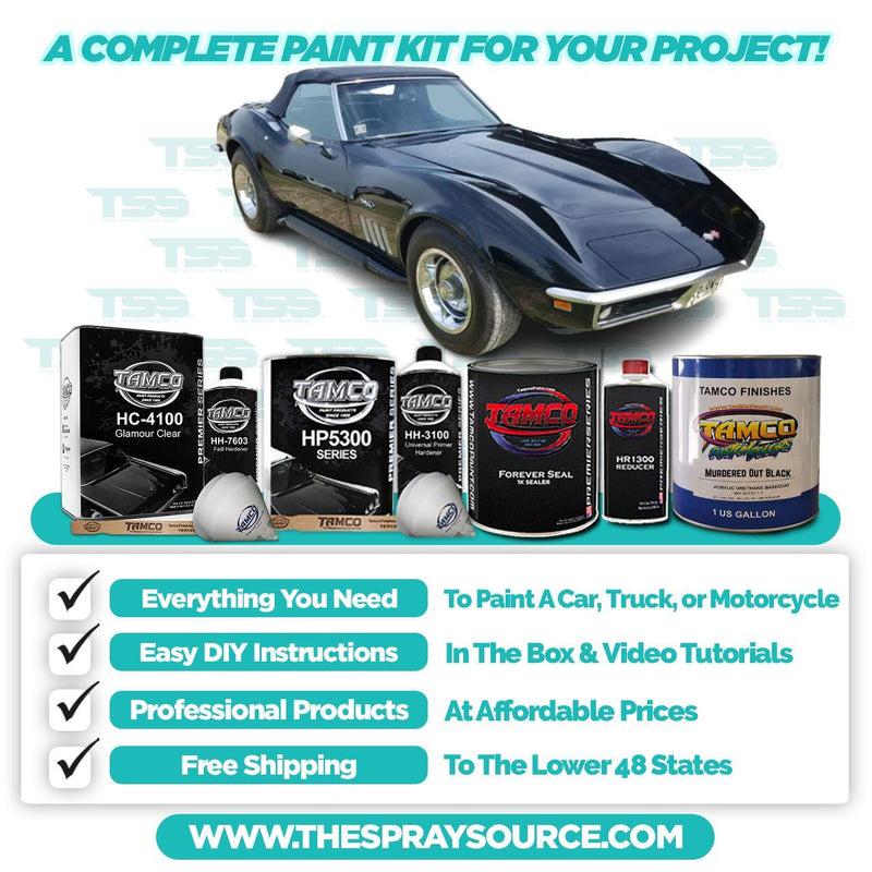 Murdered Out Black Large Car Kit (Black Ground Coat) - The Spray Source - Tamco Paint