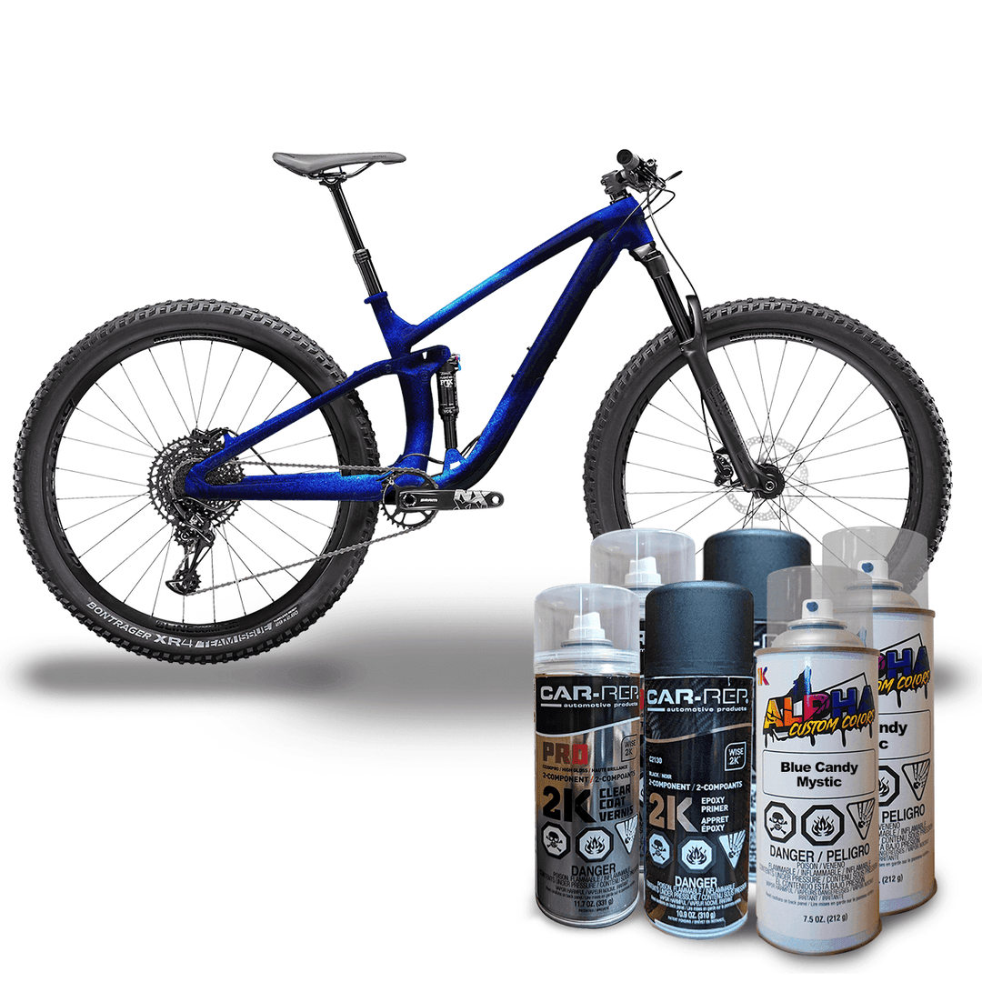 Mystic Blue Bike Paint Kit - The Spray Source - Alpha Pigments