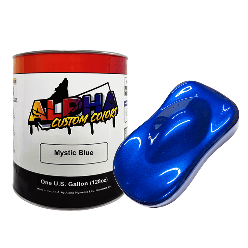 Mystic Blue Paint Basecoat Midcoat - The Spray Source - Alpha Pigments