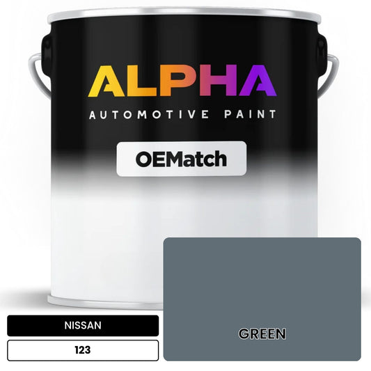 NISSAN GREEN 123 OEMatch Basecoat