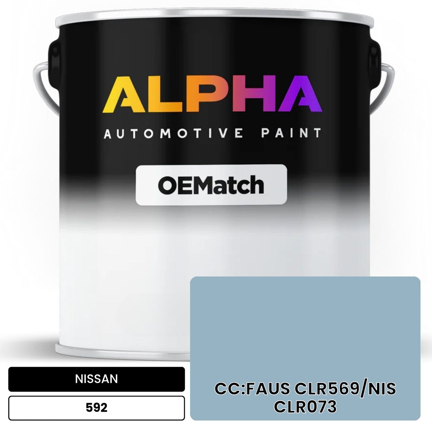 NISSAN CC:FAUS CLR569/NIS CLR073 592 OEMatch Basecoat