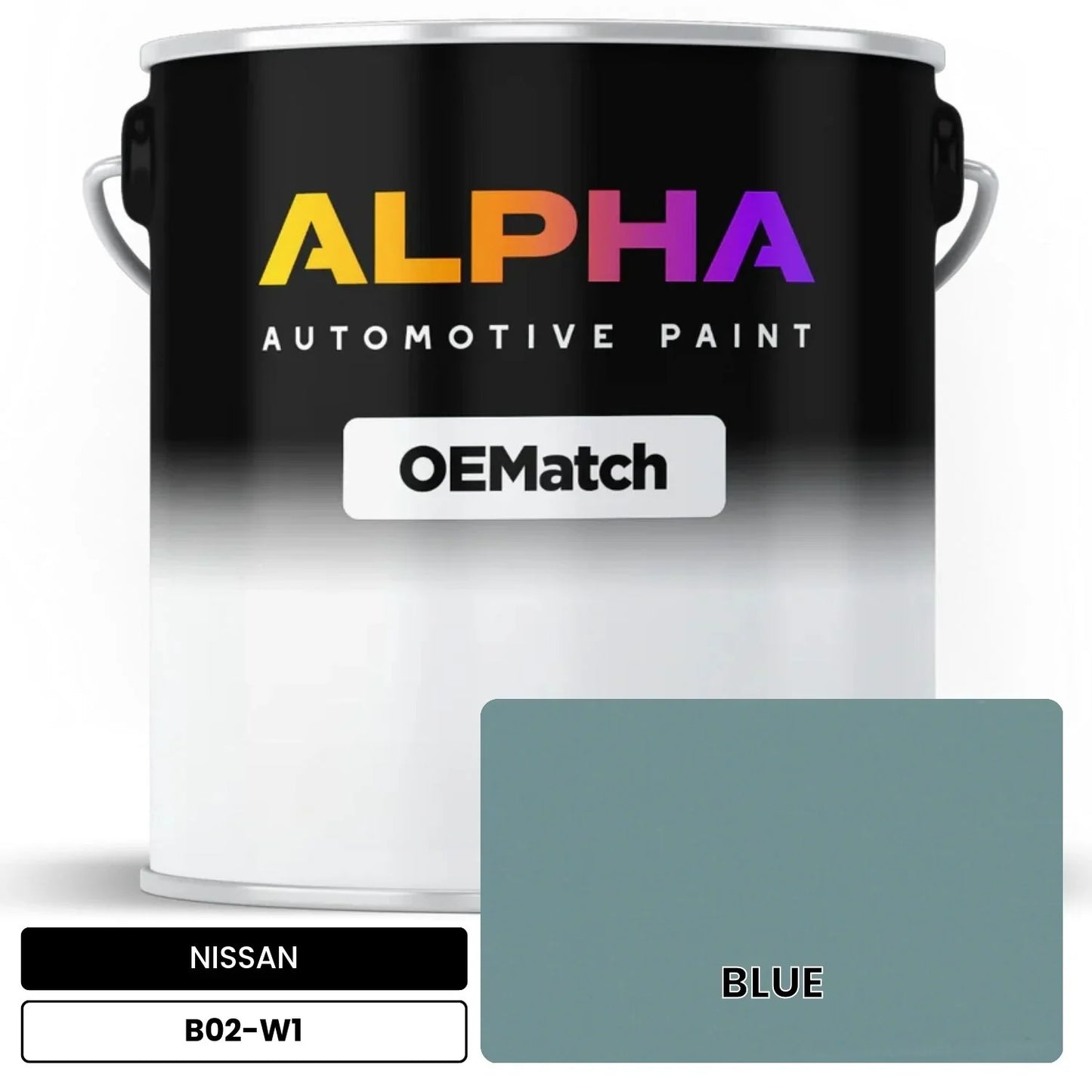 NISSAN BLUE B02-W1 OEMatch Basecoat