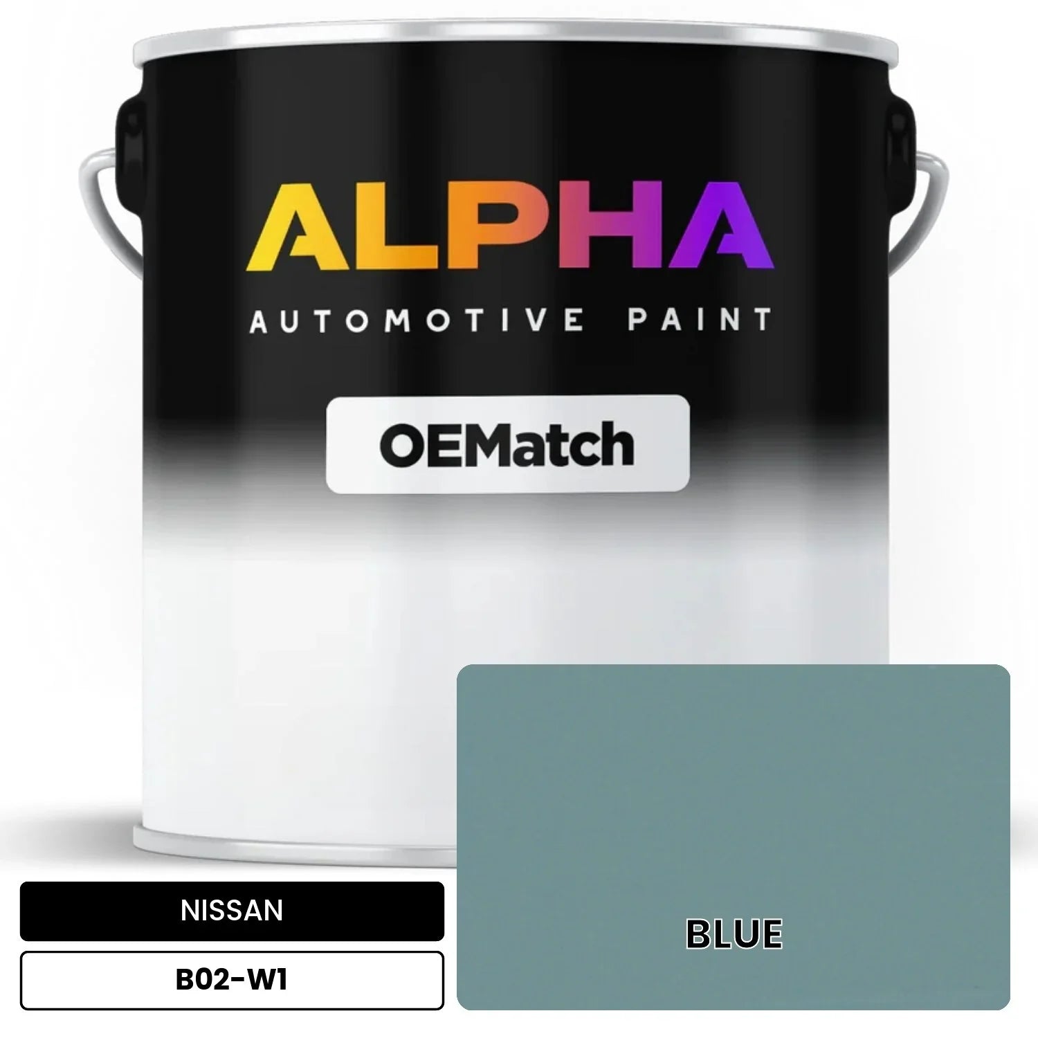 NISSAN BLUE B02-W1 OEMatch Basecoat