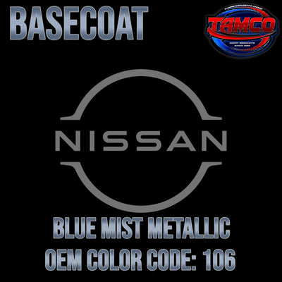 Nissan Blue Mist Metallic | 106 | 1983-1987 | OEM Basecoat - The Spray Source - Tamco Paint Manufacturing