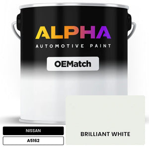 NISSAN BRILLIANT WHITE A5162 | OEMatch Automotive Basecoat