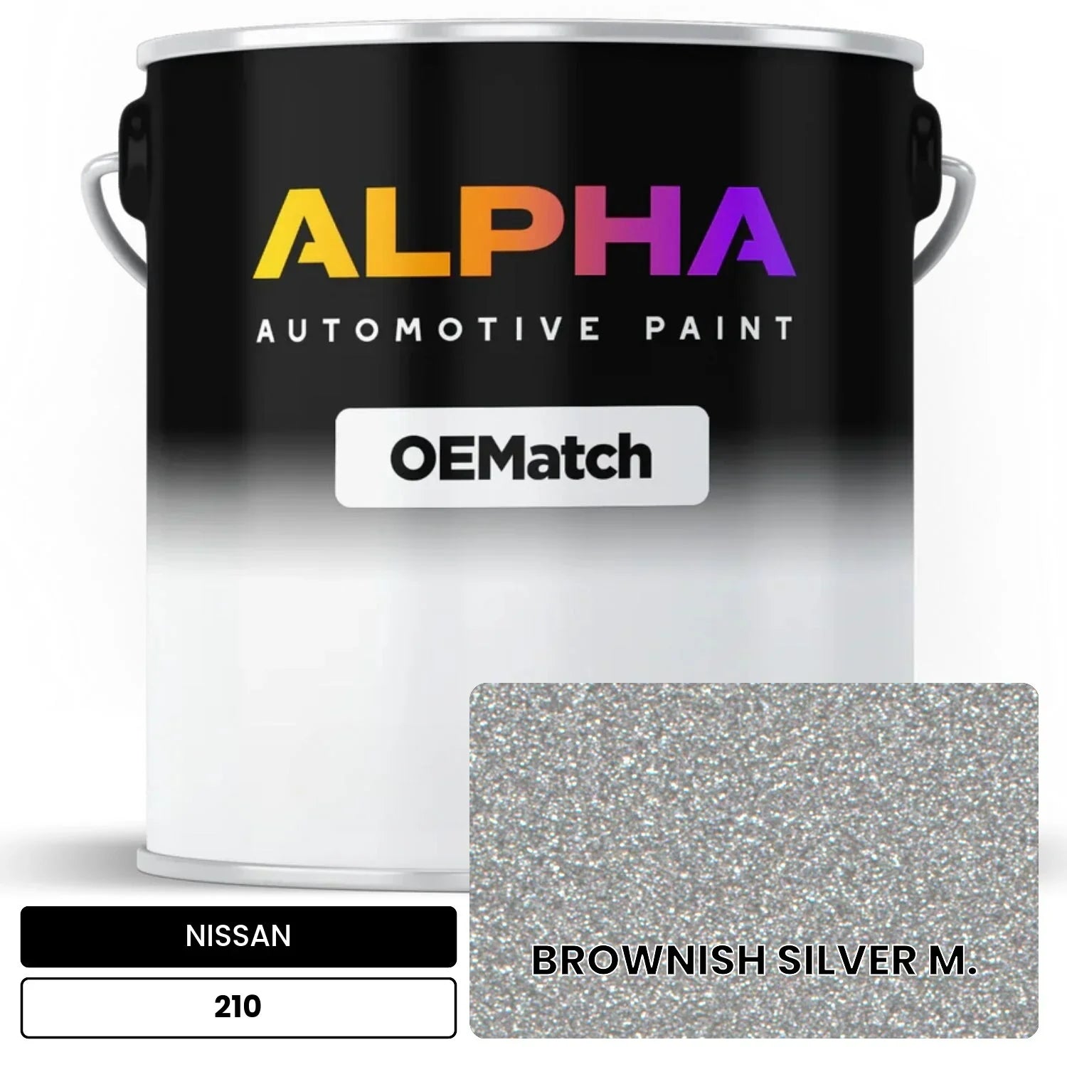 NISSAN BROWNISH SILVER M. 210 OEMatch Basecoat