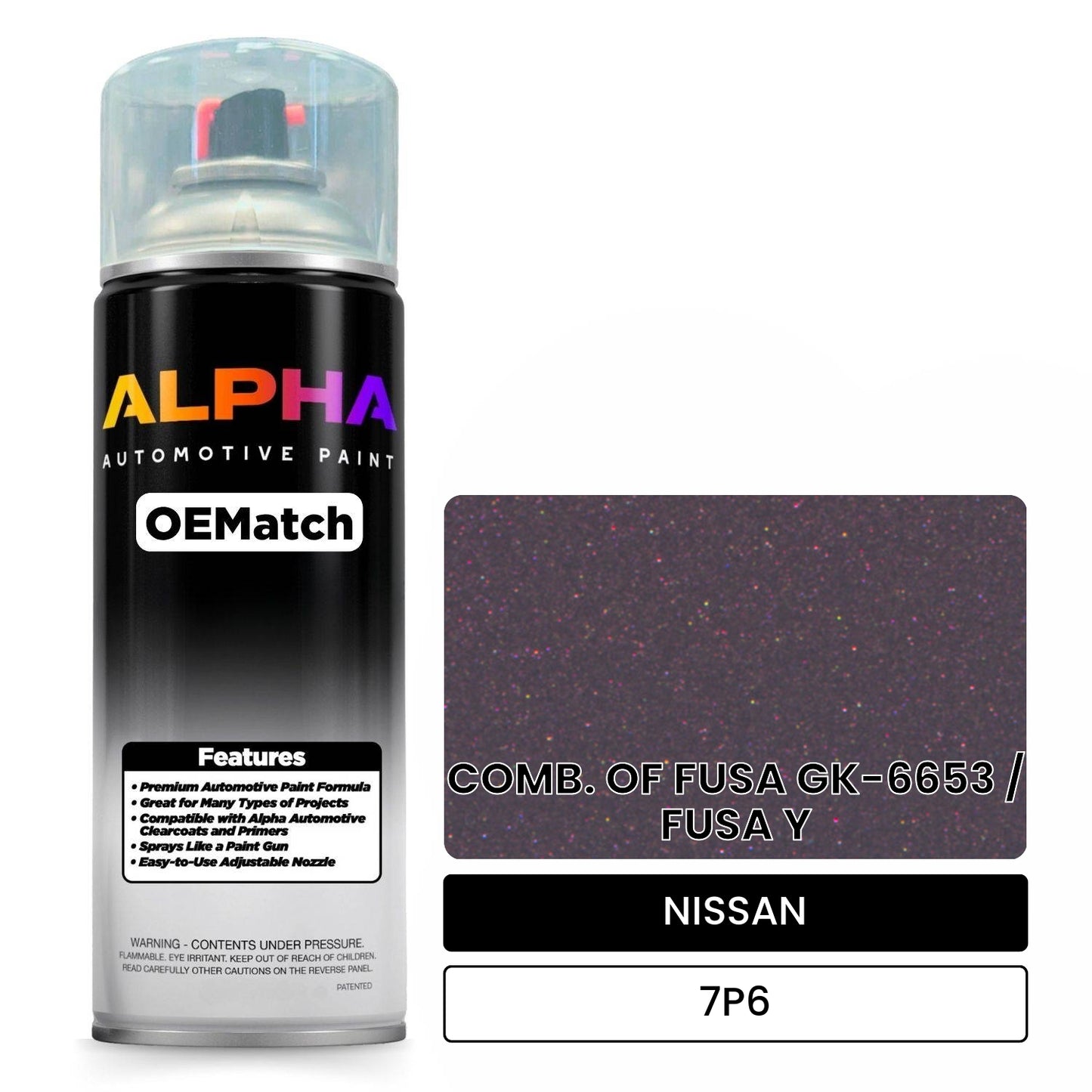 NISSAN COMB. OF FUSA GK-6653 / FUSA Y 7P6 OEMatch Spraycan
