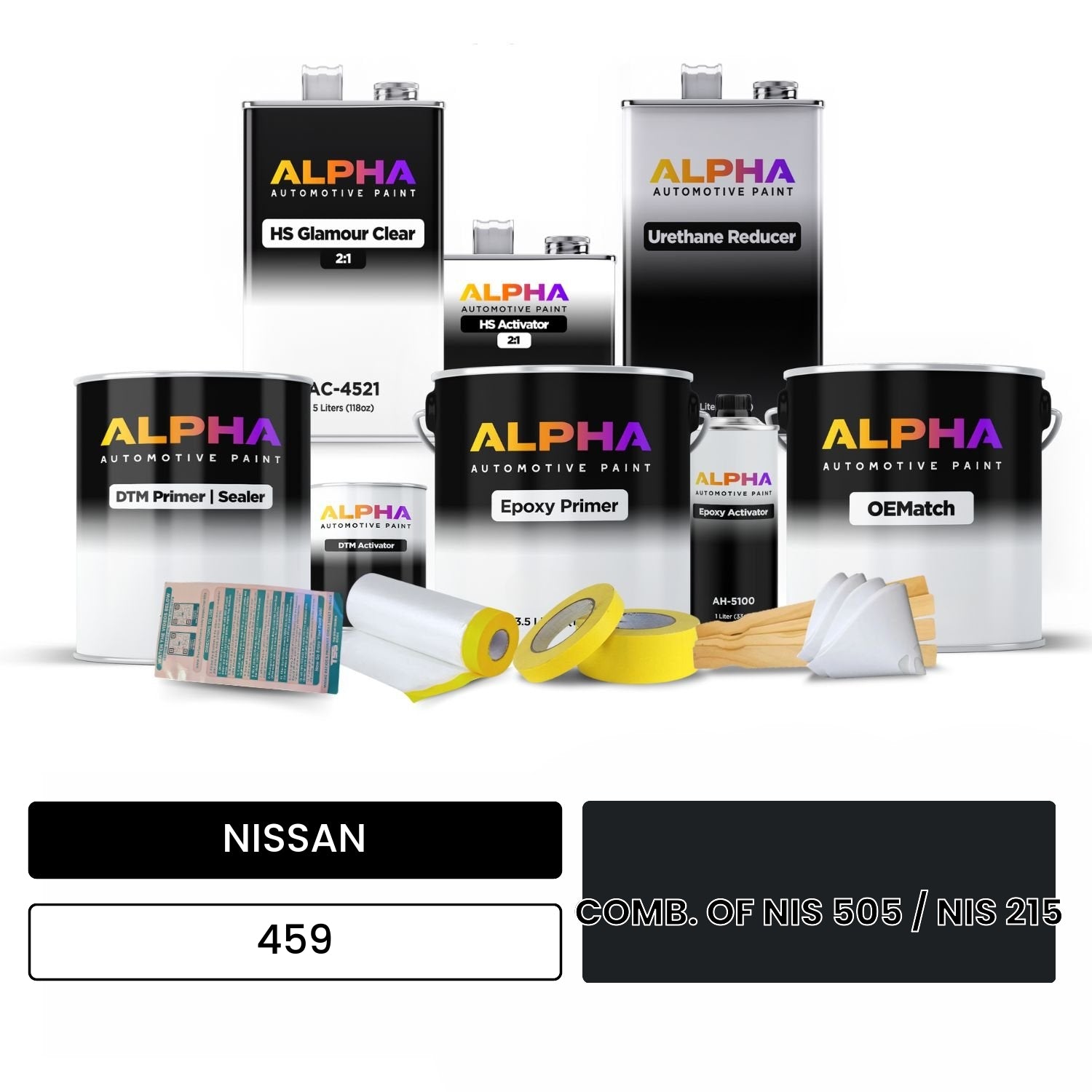 NISSAN COMB. OF NIS 505 / NIS 215 459 OEMatch Vehicle Paint Kit