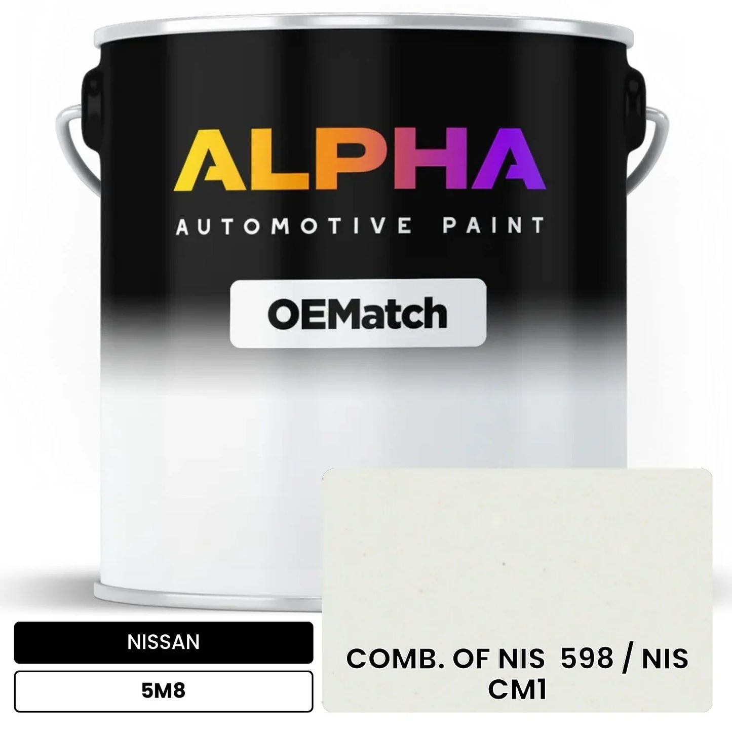 NISSAN COMB. OF NIS  598 / NIS  CM1 5M8 OEMatch Basecoat