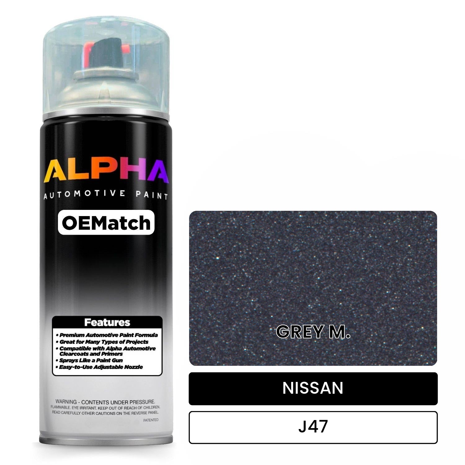 NISSAN GREY M. J47 OEMatch Spraycan