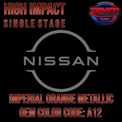 Nissan Imperial Orange Metallic | A12 | 2004-2006 | OEM High Impact Single Stage - The Spray Source - Tamco Paint Manufacturing