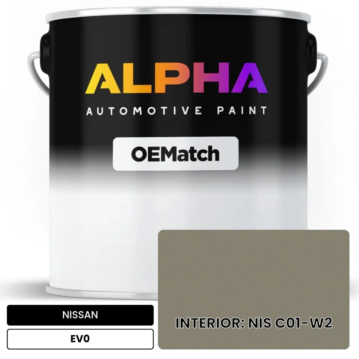 NISSAN INTERIOR: NIS C01-W2 EV0 OEMatch Basecoat