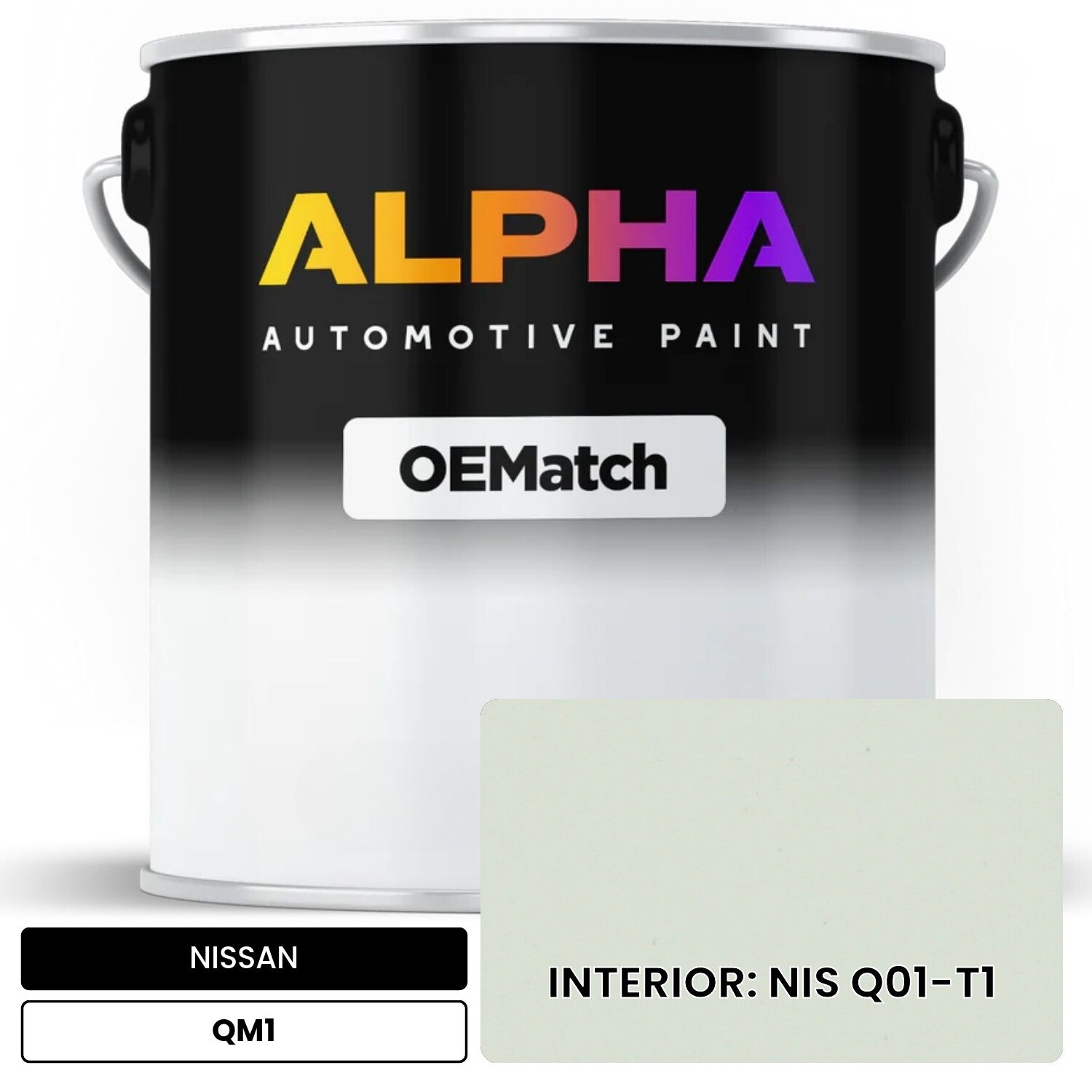 NISSAN INTERIOR: NIS Q01-T1 QM1 OEMatch Basecoat