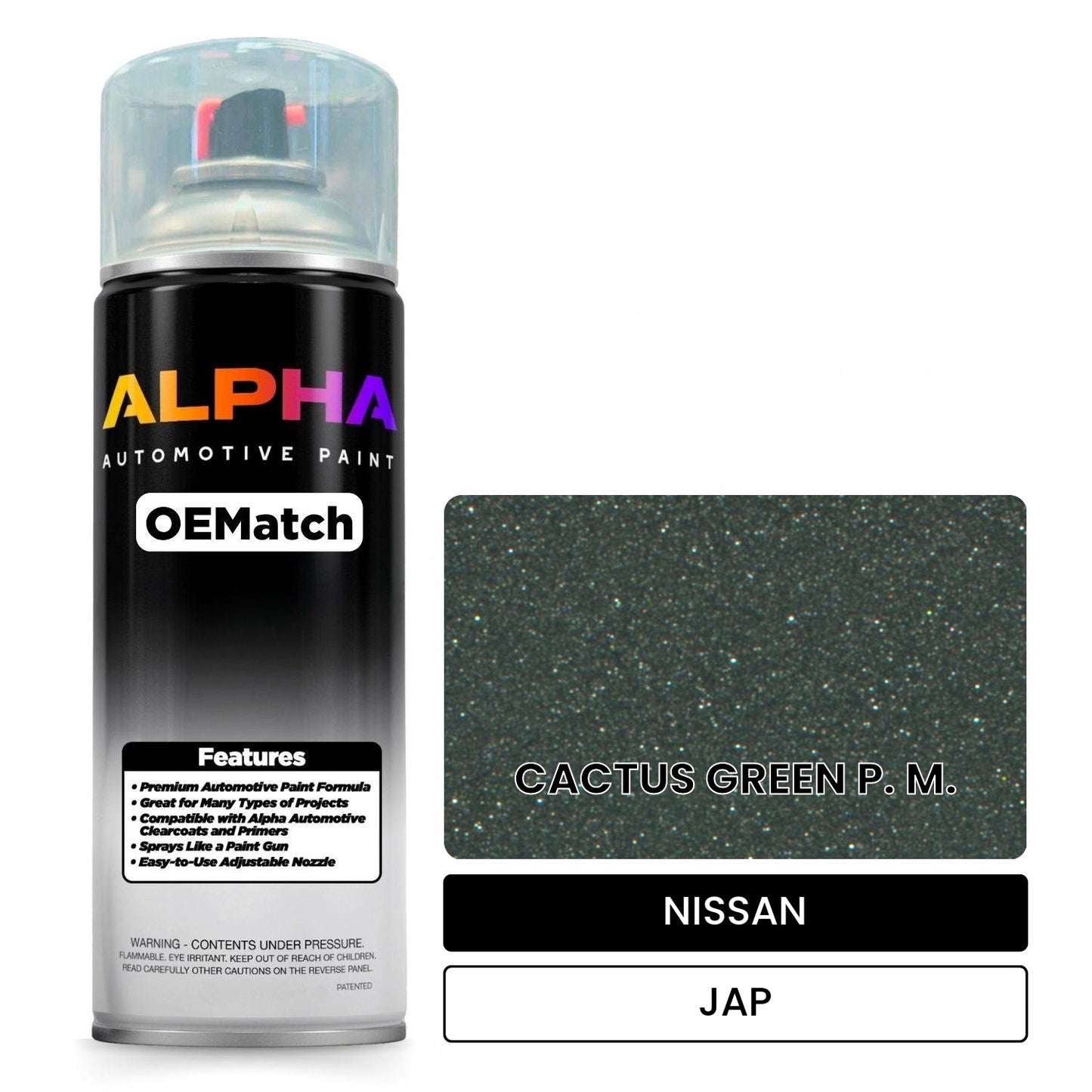NISSAN CACTUS GREEN P. M. JAP OEMatch Spraycan