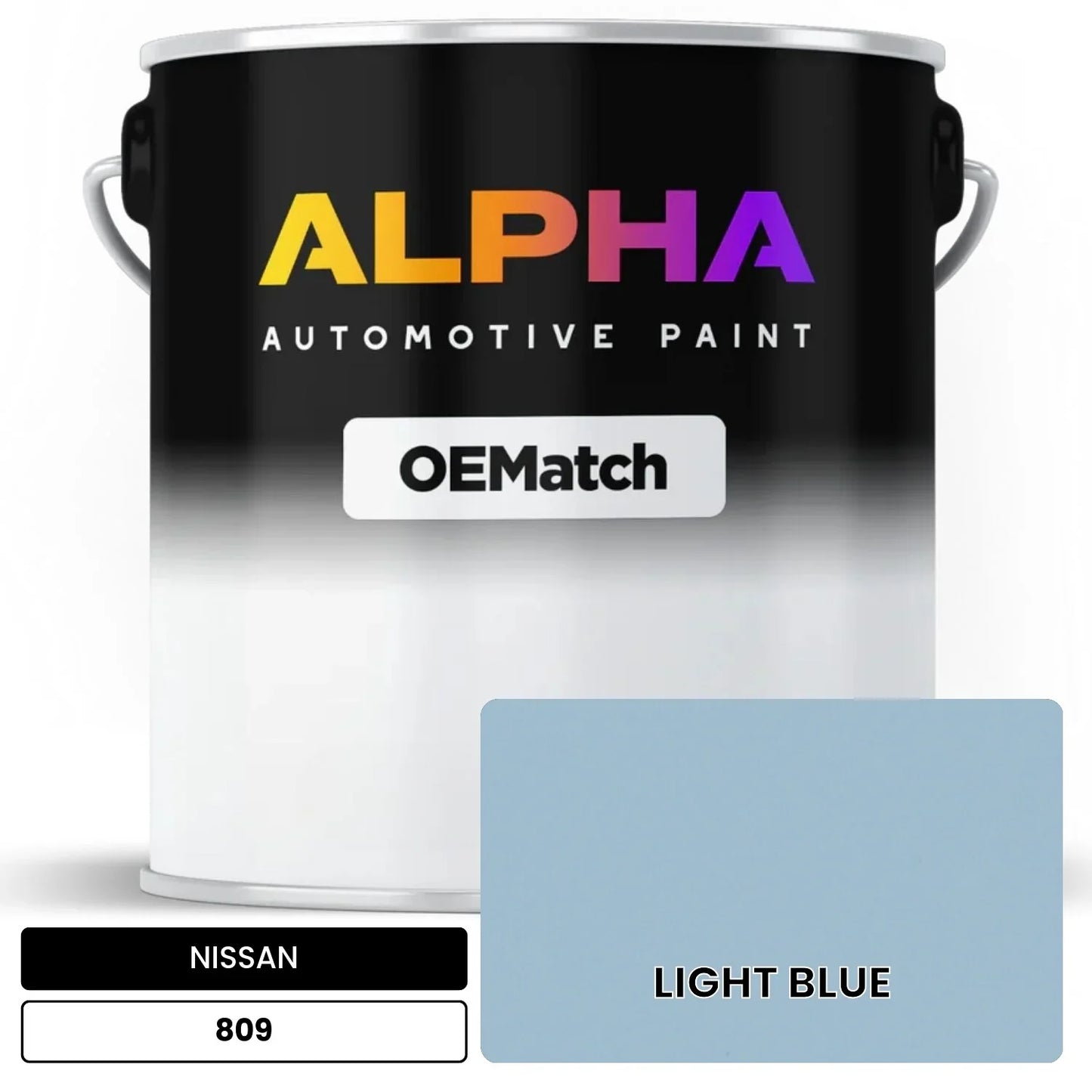 NISSAN LIGHT BLUE 809 OEMatch Basecoat