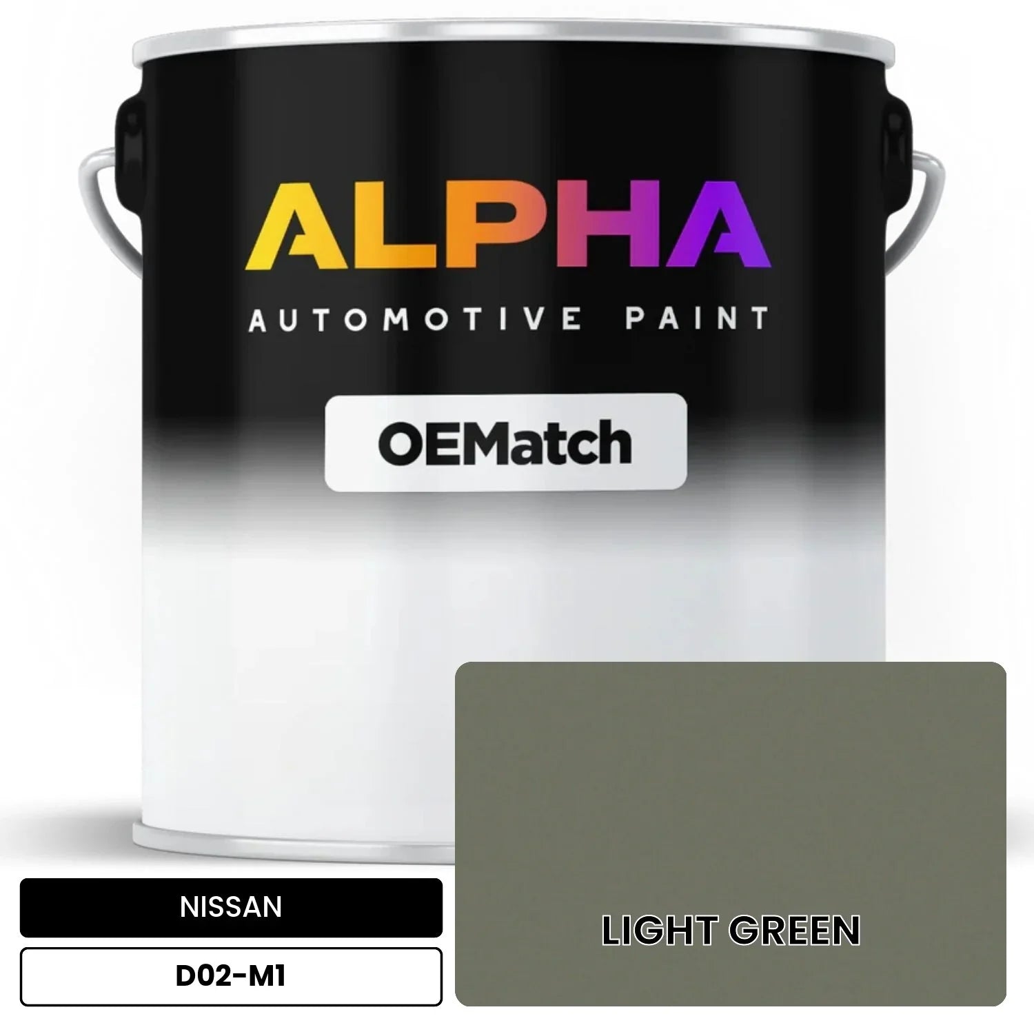 NISSAN LIGHT GREEN D02-M1 OEMatch Basecoat