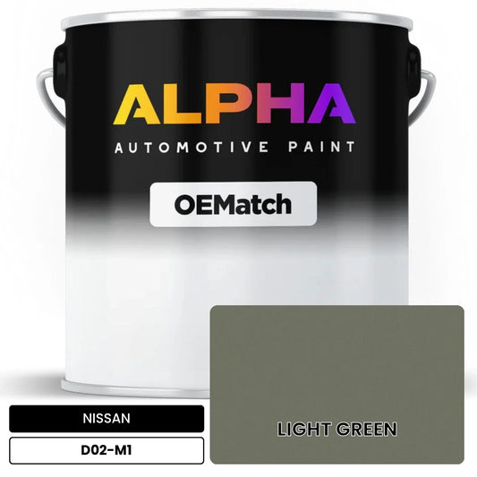NISSAN LIGHT GREEN D02-M1 OEMatch Basecoat
