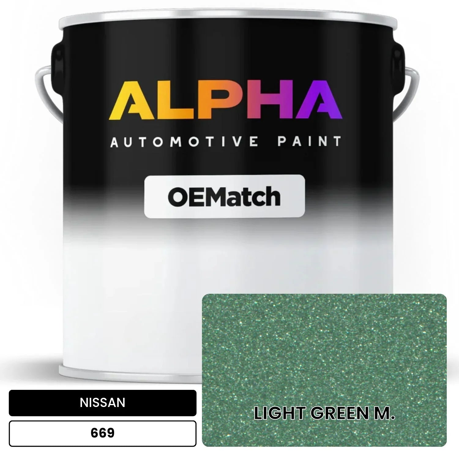 NISSAN LIGHT GREEN M. 669 OEMatch Basecoat