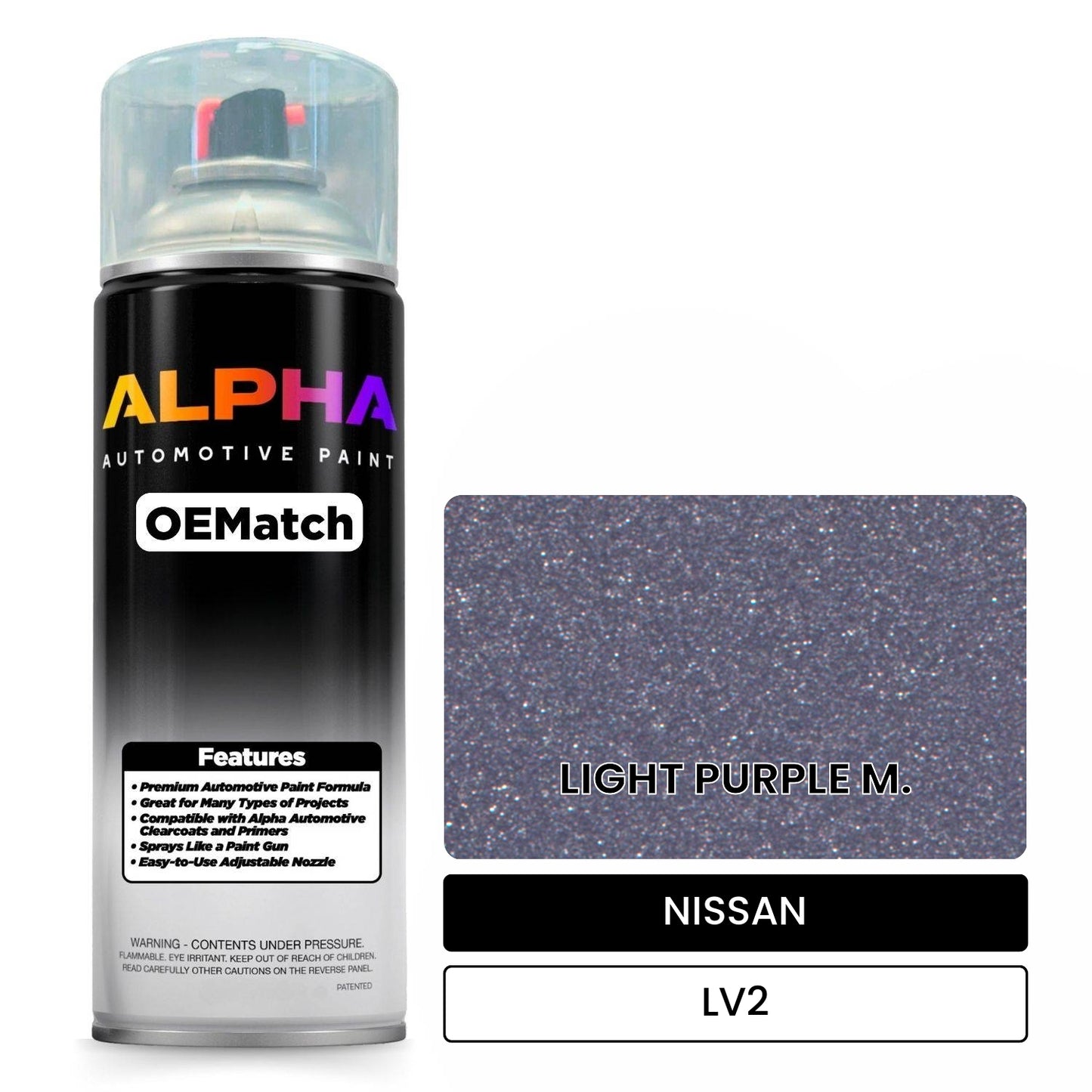 NISSAN LIGHT PURPLE M. LV2 OEMatch Spraycan