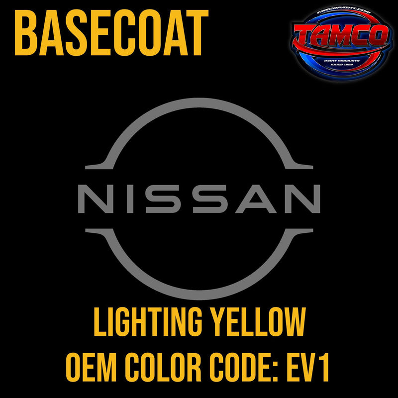 Nissan Lightning Yellow | EV1 | 1998-2002 | OEM Basecoat - The Spray Source - Tamco Paint Manufacturing