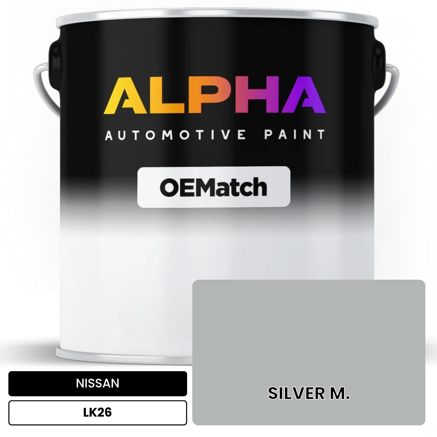 NISSAN SILVER M. LK26 OEMatch Basecoat
