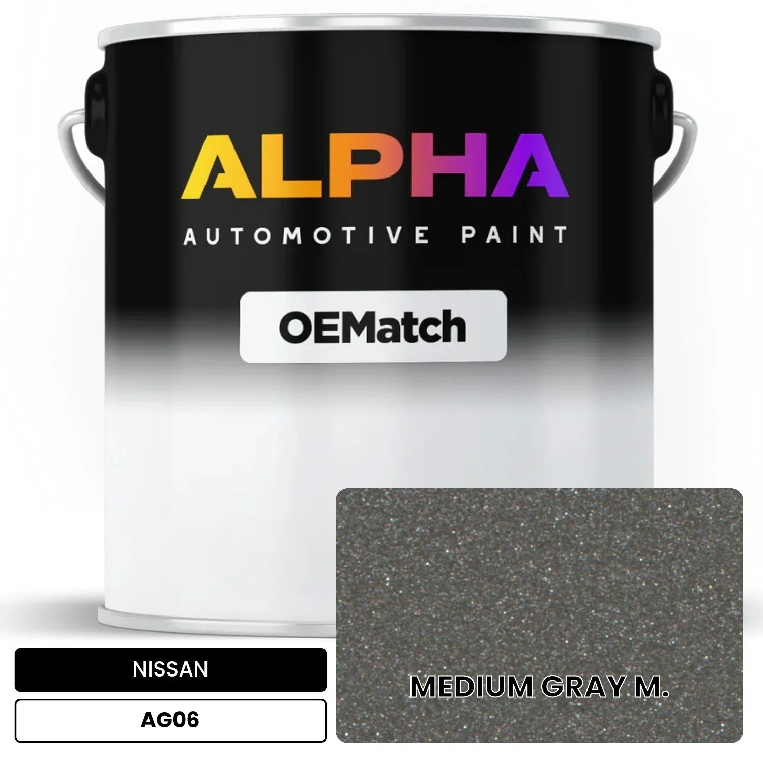 NISSAN MEDIUM GRAY M. AG06 OEMatch Basecoat