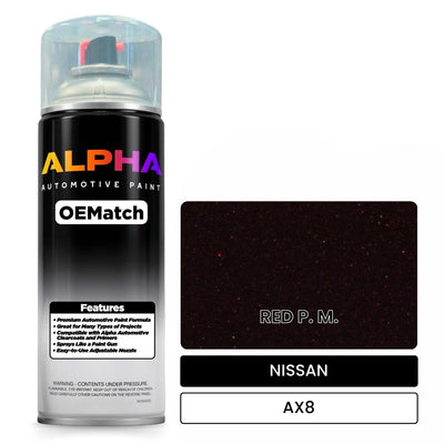 NISSAN RED P. M. AX8 | OEMatch Automotive Spraycan