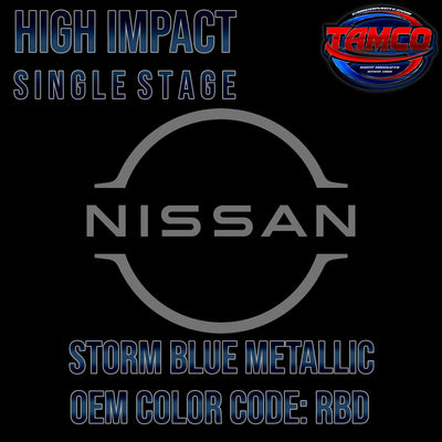 Nissan Storm Blue Metallic | RBD | 2015-2022 | OEM High Impact Single Stage - The Spray Source - Tamco Paint Manufacturing
