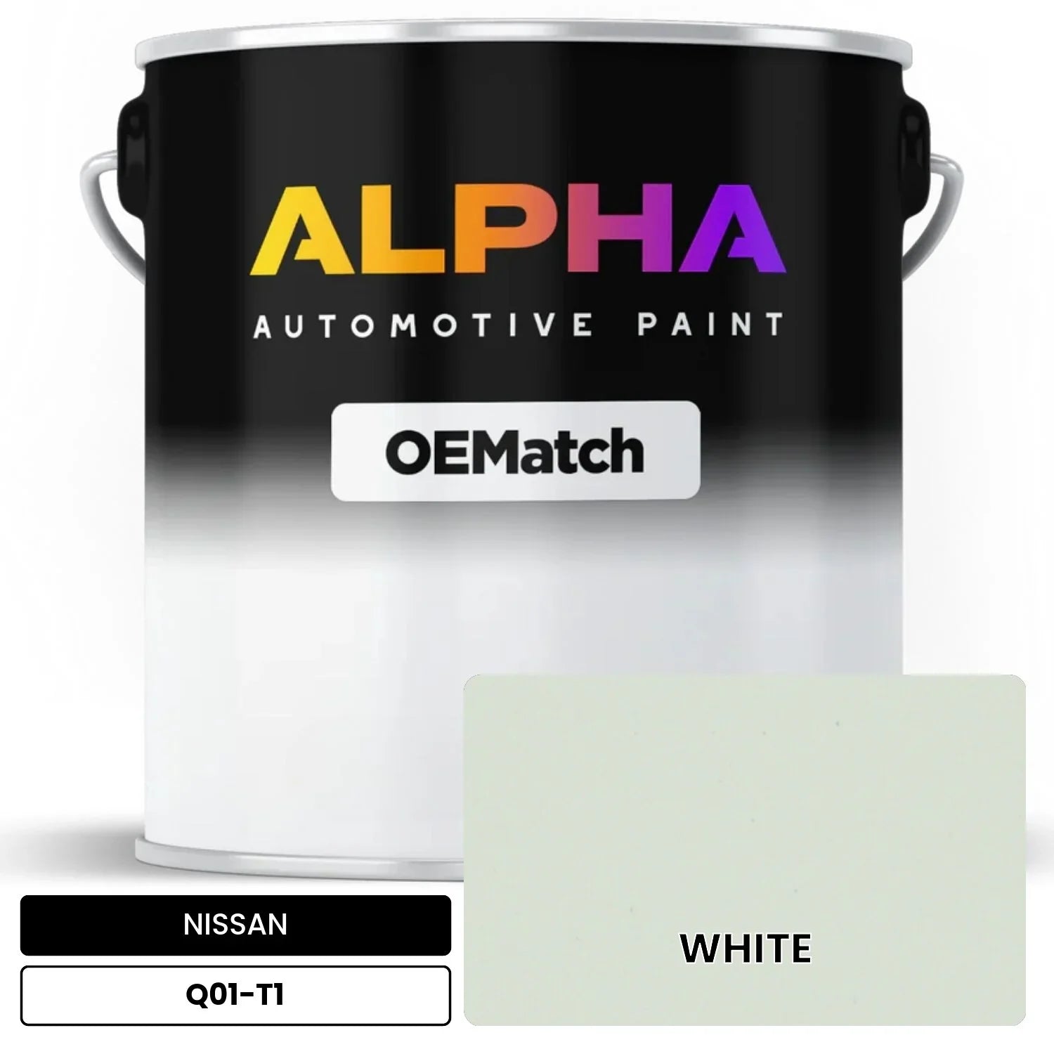 NISSAN WHITE Q01-T1 OEMatch Basecoat