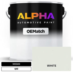 NISSAN WHITE Q10 | OEMatch Automotive Basecoat