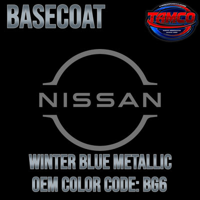 Nissan Winter Blue Metallic | BG6 | 1989-1992 | OEM Basecoat - The Spray Source - Tamco Paint Manufacturing