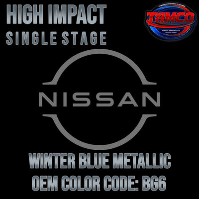 Nissan Winter Blue Metallic | BG6 | 1989-1992 | OEM High Impact Single Stage - The Spray Source - Tamco Paint Manufacturing