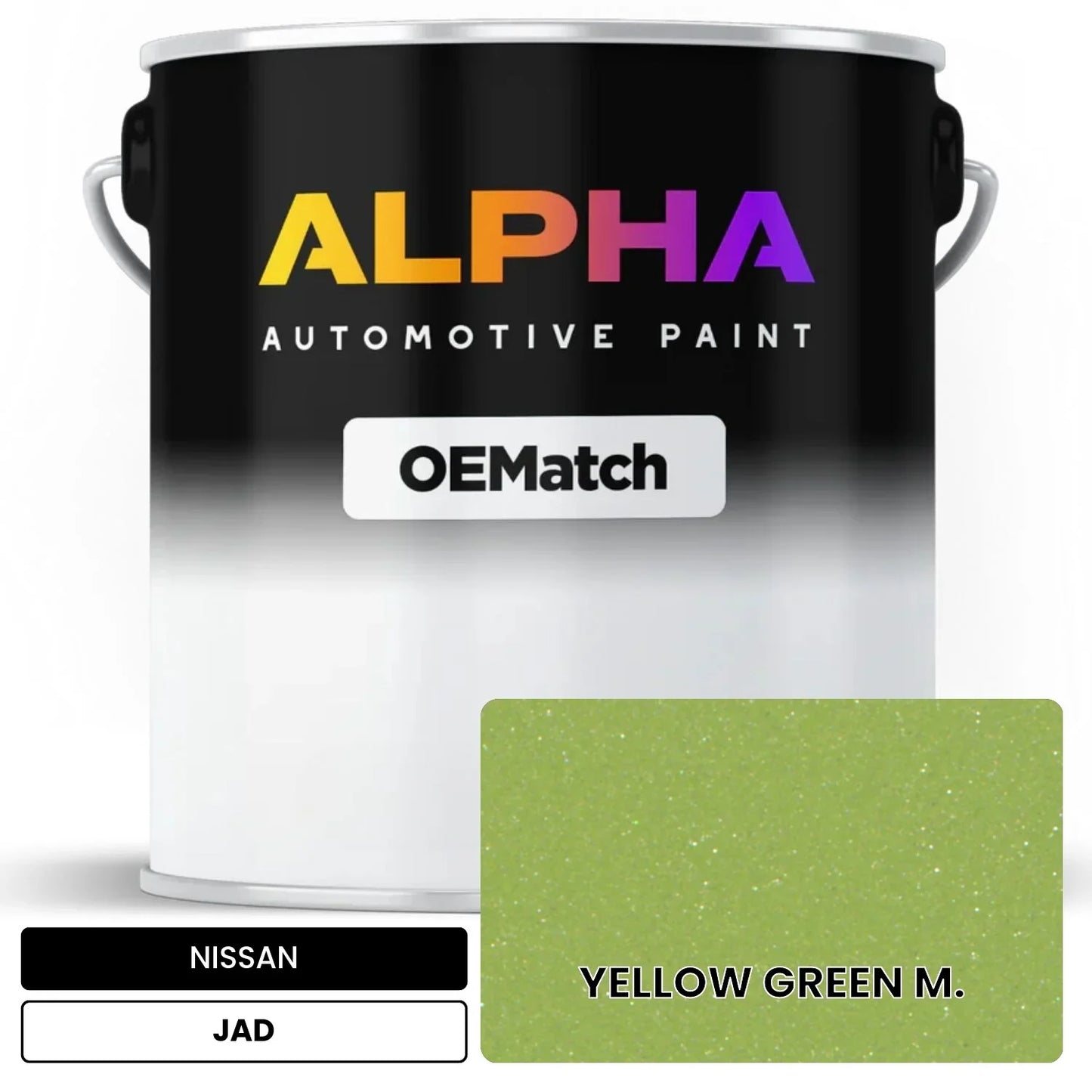 NISSAN YELLOW GREEN M. JAD OEMatch Basecoat