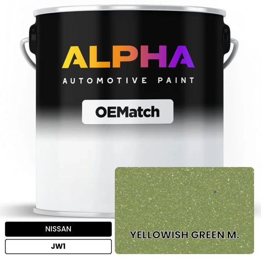 NISSAN YELLOWISH GREEN M. JW1 OEMatch Basecoat