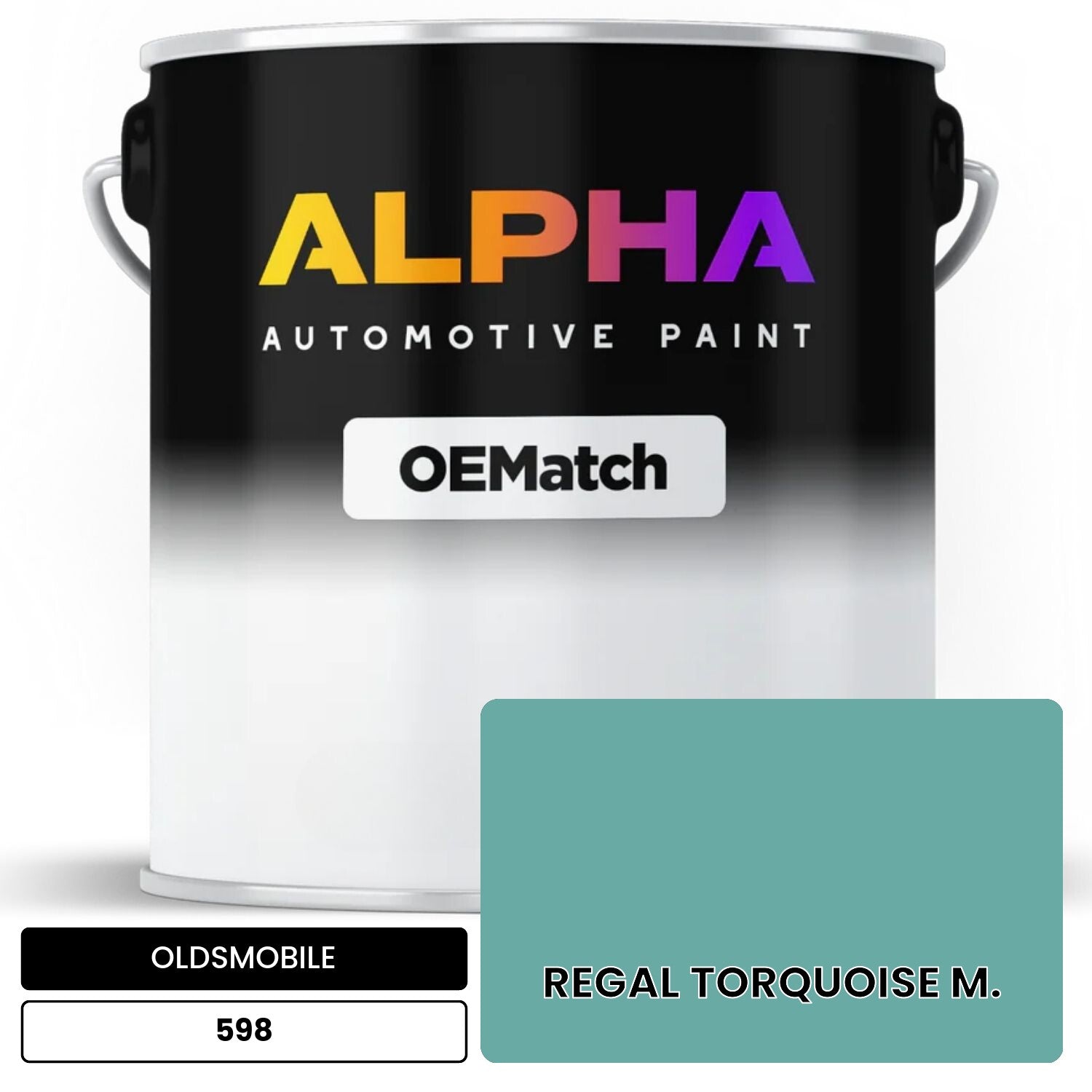 OLDSMOBILE REGAL TORQUOISE M. 598 OEMatch Basecoat