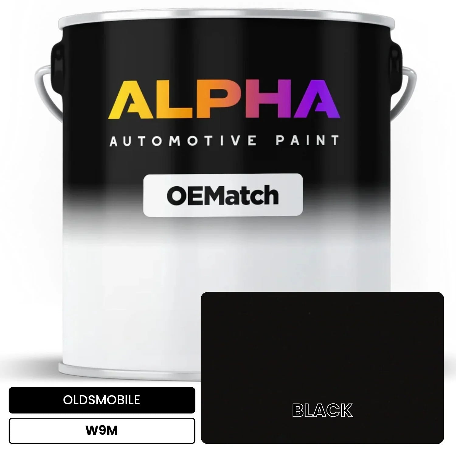 OLDSMOBILE BLACK W9M OEMatch Basecoat