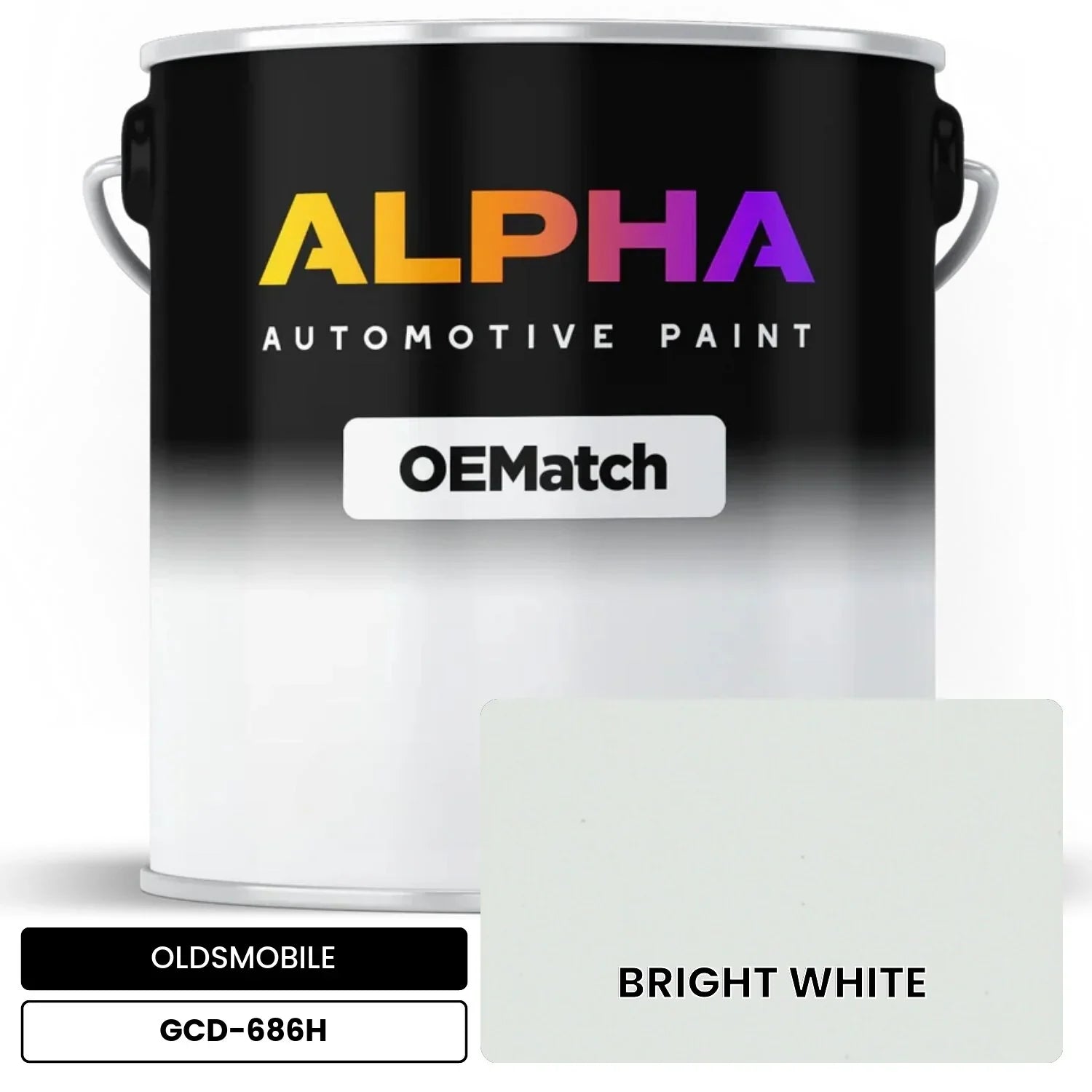 OLDSMOBILE BRIGHT WHITE GCD-686H OEMatch Basecoat