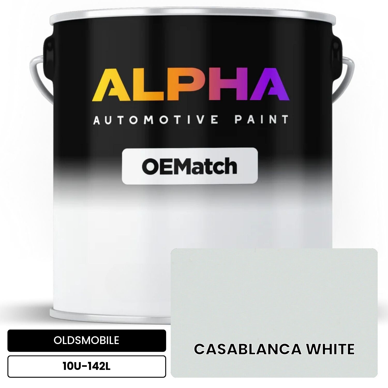 OLDSMOBILE CASABLANCA WHITE 10U-142L OEMatch Basecoat